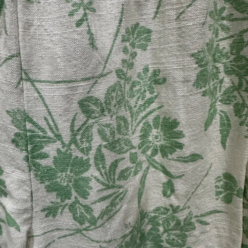 paisley lane green‎ toile lines jogger pants girl's 10